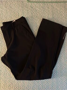 Omni-Shield Black Straight-Leg Pants size 12
